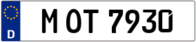 Trailer License Plate